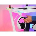 Gadget Man Ireland - TRUST GXT 709W Luminus RGB Gaming Desk
