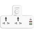 Gadget Man Ireland - LDNIO SC2311 Power Strip 2 Sockets Combo With 3 Ports USB PD & QC3.0 20W