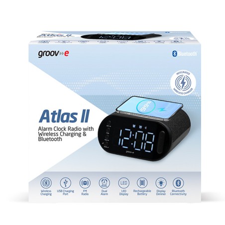 Groove GV-CR06 Atlas II Alarm Clock Radio - Gadget Man Ireland