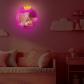 Neon MIRROR LED QUEEN warm white pink - Gadget Man Ireland