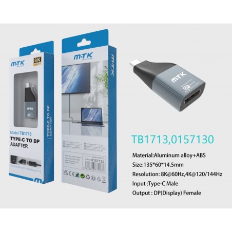 Gadget Man Ireland - Type-C to DP Adapter, Compatible with Apple