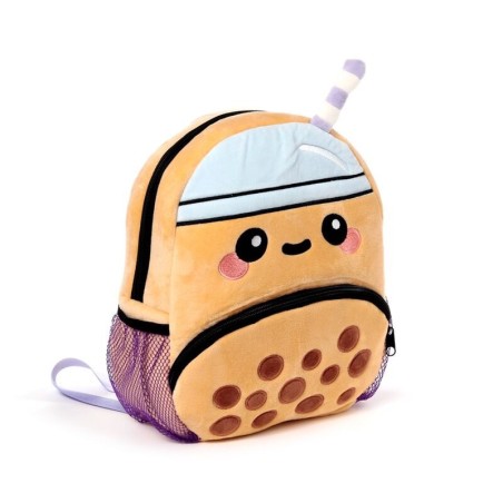 Foodimals Boba Bubble Tea Plush Backpack for Kids – Cute School Bag - Gadget Man Ireland