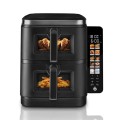 Gadget Man Ireland - Swan 11L Duo Layer Air Fryer Black, Black SS Trim