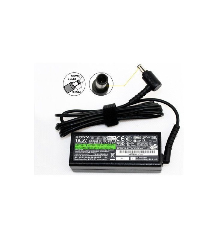 Sony laptop charger 19.5V 3.9A 6.5 x 4.4