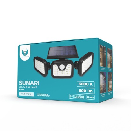 Gadget Man Ireland -  Sunari Solar Led Lamp & PIR 600lm
