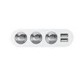 Triple Socket and USB Adapter Converter In Car Accessory