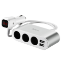 Triple Socket and USB Adapter Converter In Car Accessory