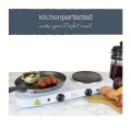 Lloytron Twin Hotplate 2000W | White - Gadget Man Ireland