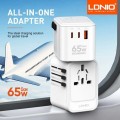 LD 65W GAN Universal All-In-One Adapter - Gadget Man Ireland