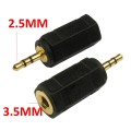 3.5mm Stereo Jack Socket to 2.5mm Stereo Audio Jack Adapter