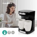 Gadget Man Ireland - Nedis Compact Coffee Maker With 2porcelain Cups