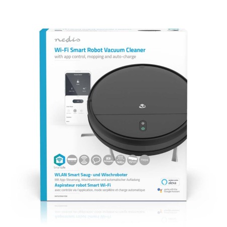 Gadget Man Ireland - Nedis Smart Wi-Fi Robovac 3in1