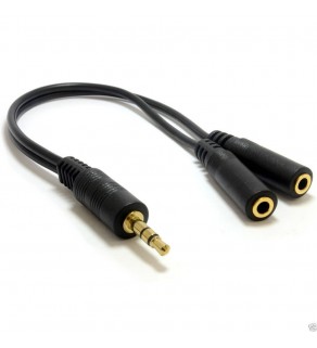 3.5mm Audio Jack Headphone Splitter Cable