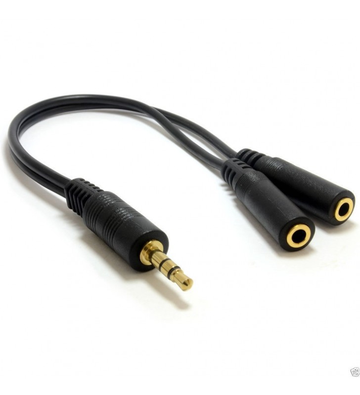 3.5mm Audio Jack Headphone Splitter Cable