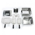 Bourgini Triple Deep Fryer 5L Stainless Steel – 3 Baskets - Gadget Man Ireland