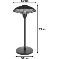 Table-Top Patio Heater 1500W Black – Gadget Man Ireland