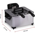 Alpina Deep Double Fryer 5L with 3 Baskets – Adjustable Thermostat - Gadget Man Ireland