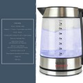1.7L Cordless Glass Kettle - Gadget Man Ireland