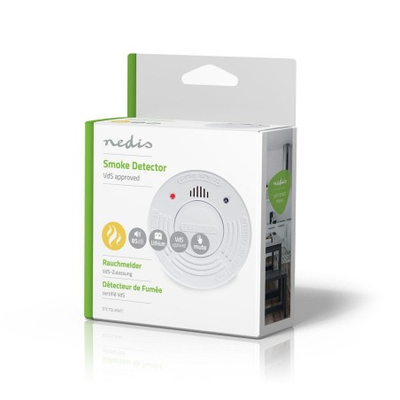 Nedis 10-Year Smoke Alarm with Battery & Sensor – EN 14604 - Gadget Man Ireland