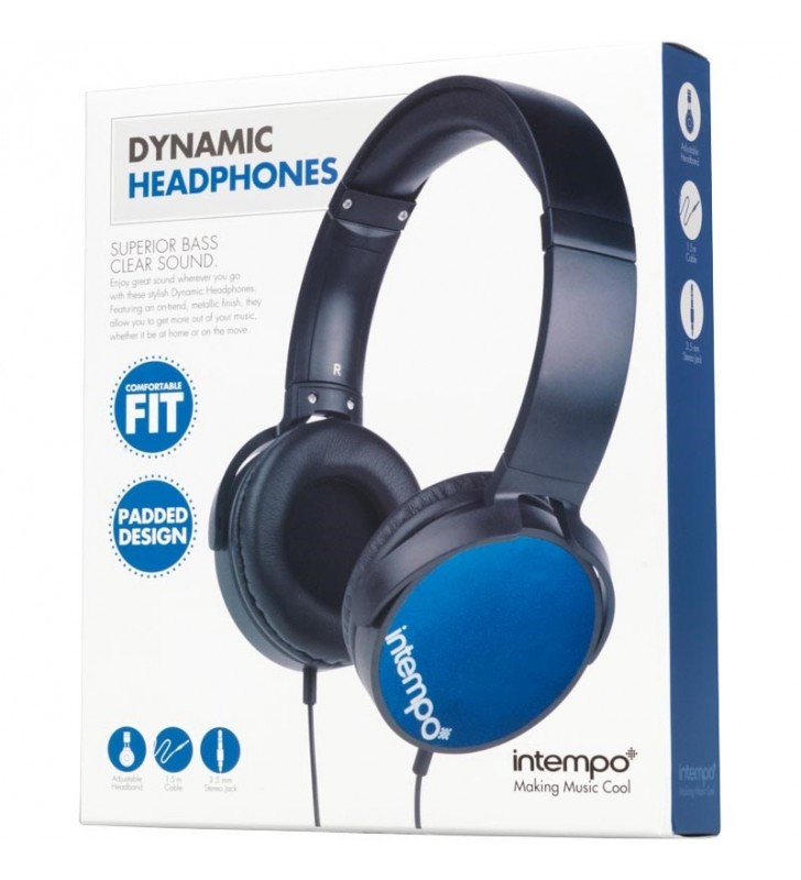 Intempo Blue Dynamic Headphones