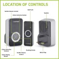Wireless Plug-In Doorbell | Black - Gadget Man Ireland
