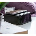 Groove Atlas Alarm Clock Radio with Wireless QI Charging – Gadget Man Ireland