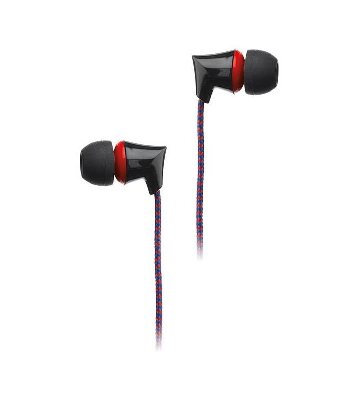 Intempo Red Flex Fabric Cable Earphones