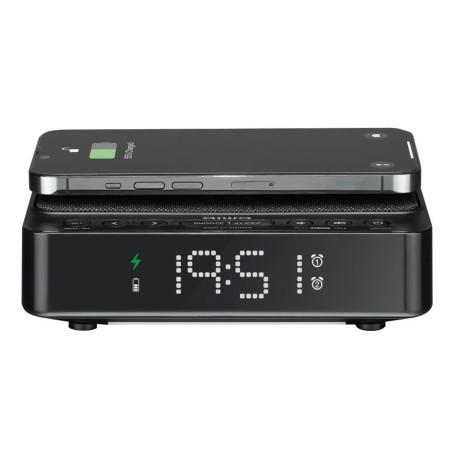 AIWA Alarm Clock Radio | Black - Gadget Man Ireland