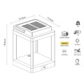 Sunny Solar Battery Lantern 3W | Black - Gadget Man Ireland