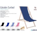 Wooden Deck Chair | Beige Grey - Gadget Man Ireland