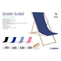 Wooden Deck Chair- Blue - Gadget Man Ireland