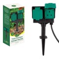 Twin Outdoor Garden Socket - Gadget Man Ireland