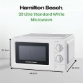 Hamilton Beach 700W 20L Standard Microwave White – Gadget Man Ireland