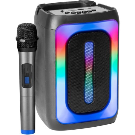 Ibiza Sigma 100W LED Bluetooth Speaker with Wireless Mic & TWS – Gadget Man Ireland