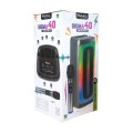 Ibiza 200W LED Bluetooth Speaker with Wireless Mic & TWS – Gadget Man Ireland