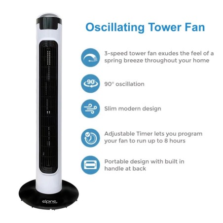 Elpine 32" Oscillating Tower Fan - Gadget Man Ireland