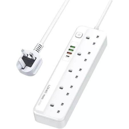 LDNIO 5-Gang Power Strip with 4 USB Ports - Gadget Man Ireland