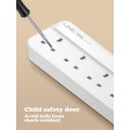 LDNIO 5-Gang Power Strip with 4 USB Ports - Gadget Man Ireland