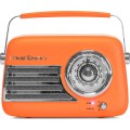 Madison Retro FM Bluetooth Radio (Orange) - Gadget Man Ireland