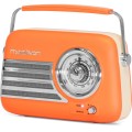 Madison Retro FM Bluetooth Radio (Orange) - Gadget Man Ireland