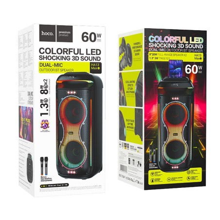 HOCO HA13 Max Bluetooth Speaker + 2 Wireless Microphones – Gadget Man Ireland