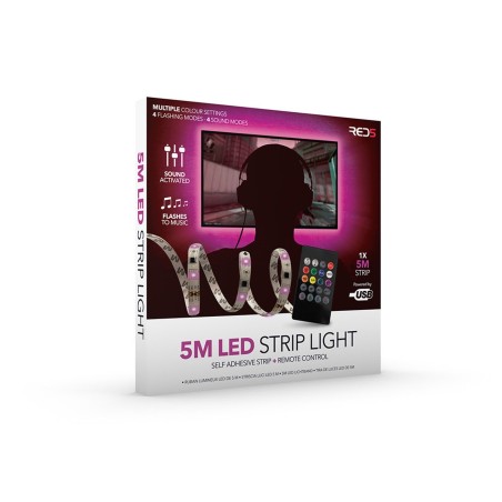 RED5 5M LED Strip Light with Remote – Gadget Man Ireland