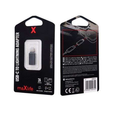 Maxlife USB-C (female) to Lightning (male) Adapter - Gadget Man Ireland