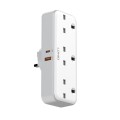 LD 3-Way Rotatable Plug with USB-C & A Ports - Gadget Man Ireland