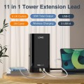 Gadget Man Ireland - Ld 6gang Tower Qi Pd/Qc Socket 2mtr