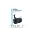 Nedis Emergency Crank/Solar FM/AM Radio - Gadget Man Ireland
