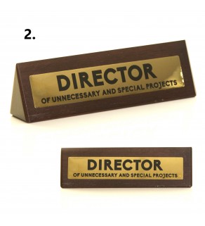 Novelty Wooden Desk Signs