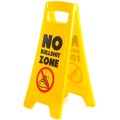 Gadget Man Ireland - Desk Warning Sign — Yellow novelty desk sign (10 designs)