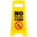 Gadget Man Ireland - Desk Warning Sign — Yellow novelty desk sign (10 designs)