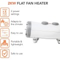 Warmlite WL44004 2000W Flat Fan Heater - Gadget Man Ireland